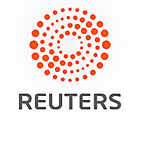 Word Reuters below Circle willed with dots