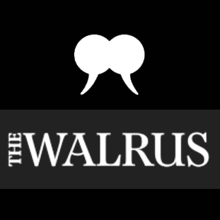 words The Walrus with 2 talking balloon symbols that look like a walrus tusk
